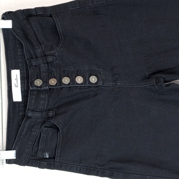 KanCan East Hartford High Rise Button Fly Black Skinny Size 5/26 - Picture 4 of 14